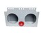Truck-Lite 40 Series, Bracket Mount, 4 In Diameter Lights, Used In Round Shape Lights, Gray Metal, 9 Screw 40725-3 - alternate 1